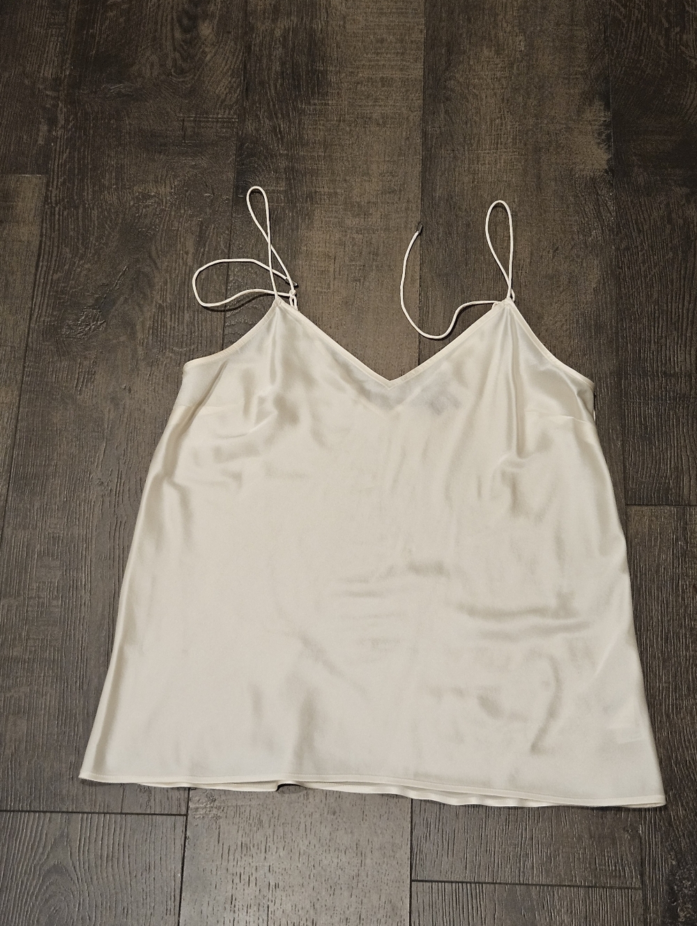 PAIGE  Cicely White Silk Camisole Top